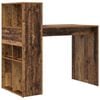 vidaXL Desk with Shelf Old wood 108 x 55 x 103.5 cm Engineered Wood
