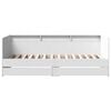 vidaXL Daybed with Drawers without Mattress White 75x190 cm Small Single