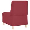 vidaXL Modular Sofa Unit Armless Wine Red 55 x 74 x 82 cm Faux Leather