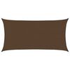 vidaXL Sunshade Sail 160 g/m&sup2; Brown 2x4 m HDPE