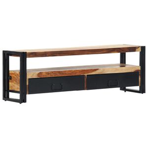 vidaXL TV Cabinet | Natural wood colour, black
