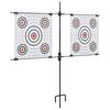 vidaXL Target Paper Stand with Shooting Papers 78x76 cm Steel