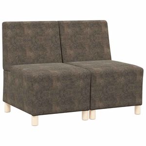 vidaXL Modular Sofa Unit Armless 2 pcs Dark Grey 55 x 74 x 82 cm