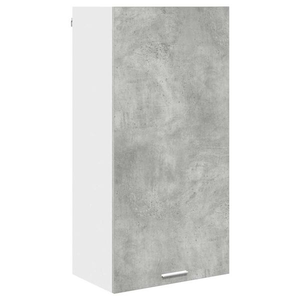 vidaXL Hanging Cabinet Concrete Grey and White 50 x 31 x 100 cm