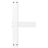 vidaXL Coffee Table Legs T-Shaped&nbsp;2 pcs White 40x25x(30-31) cm Steel