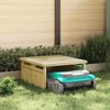 vidaXL Lawn Mower Garage Brown 73.5 x 81.5 x38.5 cm