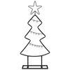 vidaXL Metal Christmas Tree with Stand Black 60 cm Steel