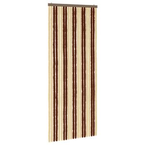 vidaXL Insect Curtain Chenille Brown and Beige 90 x 220 cm 100% PP