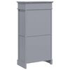 vidaXL Shoe Cabinet Grey 50x28x98 cm Paulownia Wood