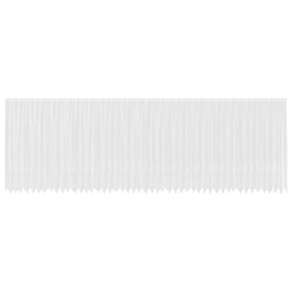 vidaXL Lace Curtain with Curtains Floral White 240 x 1200 cm Polyester
