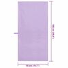 vidaXL Sports Towels 2 pcs Purple 100 x 50 cm Polyester and polyamide