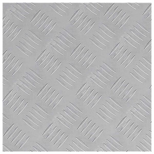 vidaXL Stair Tread Square 2 pcs Silver 40 x 40 cm Aluminium