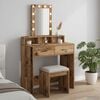 vidaXL Dressing Table Brown 79 x 41 x 140 cm Engineered wood