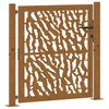 vidaXL Garden Gate 100x100 cm Weathering Steel Trace Design