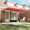 vidaXL Awning Retractable Red 450 x 300 x 165 cm Polyester and Metal