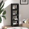 vidaXL Book Cabinet/Room Divider Black 40x30x135 cm