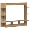 vidaXL TV Cabinet Artisan oak 152 x 22 x 113 cm Engineered wood