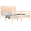 vidaXL Bed Frame without Mattress Double Solid Wood
