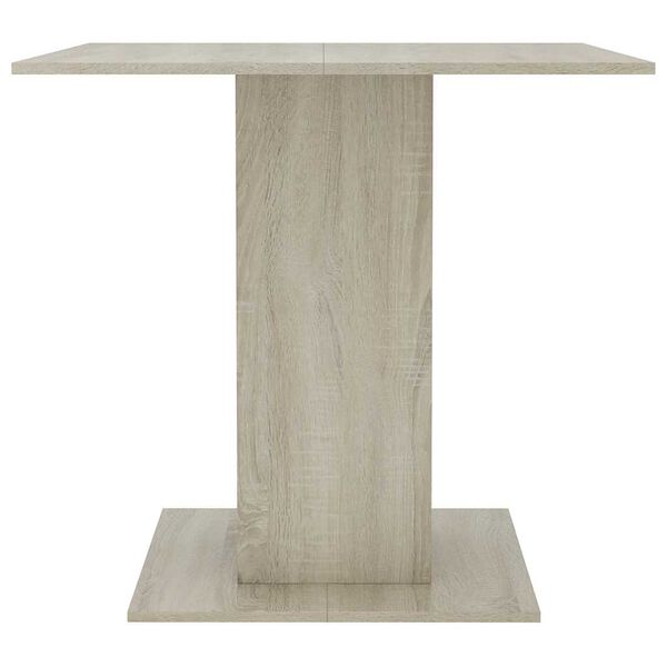 vidaXL Dining Table Sonoma Oak 80x80x75 cm Engineered Wood