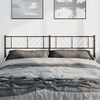 vidaXL Metal Replace Headboard Black 193 cm
