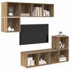 vidaXL TV Cabinet Set Wall-mounted 4 pcs Artisan Oak Engineered Wood