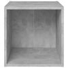 vidaXL 8 Piece TV Cabinet Set Concrete Grey Engineered Wood