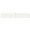 vidaXL Retractable Side Awning Cream 200x1000 cm