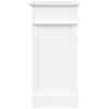 vidaXL Shoe Cabinet White 50x28x58 cm Paulownia Wood