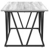 vidaXL Coffee Table Grey 100 x 50 x 40 cm Engineered Wood and Metal