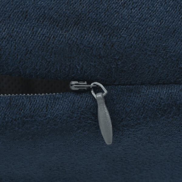 vidaXL Cushion Covers 4 pcs 80x80 cm Polyester Faux Suede Navy