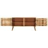 vidaXL Sideboard Solid Mango Wood 110x30x60 cm