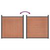 vidaXL Fence Panel Brown 872x186 cm WPC