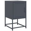 vidaXL Bedside Cabinets 2 pcs Anthracite 36x39x60.5 cm Steel