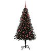 vidaXL Christmas Tree with 150 LEDs with Stand Black 150 cm PVC