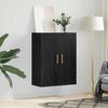 vidaXL Wall Cabinet Black Oak 69.5 x 34 x 90 cm Engineered Wood