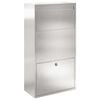 vidaXL Parcel Drop Box Silver 44 x 22 x 82 cm Stainless Steel
