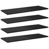 vidaXL Bookshelf Boards 8 pcs High Gloss Black 80x30x1.5 cm Engineered Wood