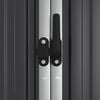 vidaXL Garden Tool Shed Anthracite 225x89x161 cm Galvanised Steel