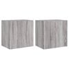 vidaXL TV Wall Cabinets 2 pcs Grey Sonoma 40.5x30x40 cm Engineered Wood