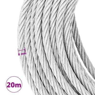 vidaXL Wire Rope Hoist Winch 800 kg