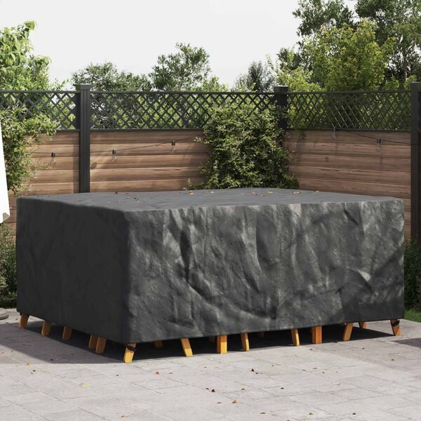 vidaXL Furniture Cover Plain Black 240 x 190 x 90 cm 600D