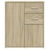vidaXL Sideboards 2 pcs Sonoma Oak 60x31x70 cm Engineered Wood
