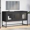 vidaXL TV Cabinet Black 100.5x39x60.5 cm Cold-rolled Steel