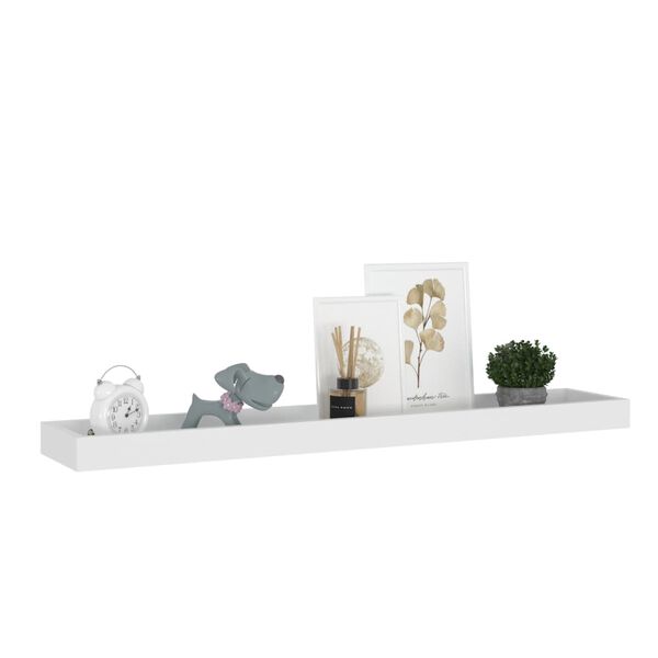 vidaXL Loggia Wall Shelves 4 pcs White 80x15x4 cm MDF