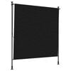 vidaXL Outdoor Roller Blind Black 120 x 270 cm