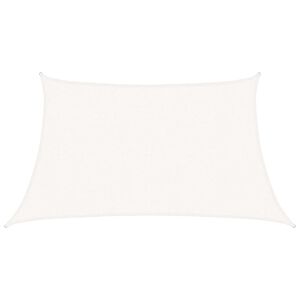 vidaXL Sunshade Sail 160 g/m&sup2; White 3/4x2 m HDPE