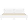 vidaXL Bed Frame with LED without Mattress White 200x200 cm