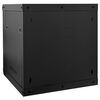 vidaXL Network Cabinet with Storage Black 53 x 60 x 60 cm Steel