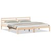 vidaXL Bed Frame Brown 225.5 x 205.5 x 69.5 cm Solid Pine Wood