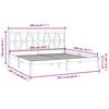3104022 vidaXL Bed Frame without Mattress Black Solid Wood 200x200 cm (810041+818644)